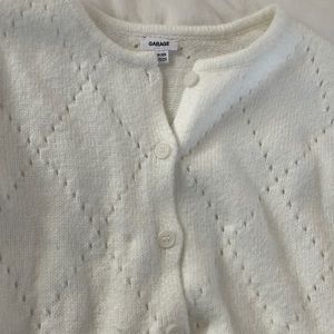 Garage white sweater!